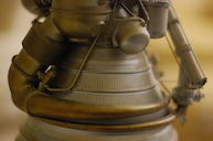 J-2 rocket engine model, fourth close-up